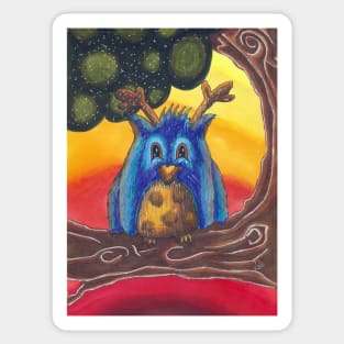 The Wise Owl Sticker